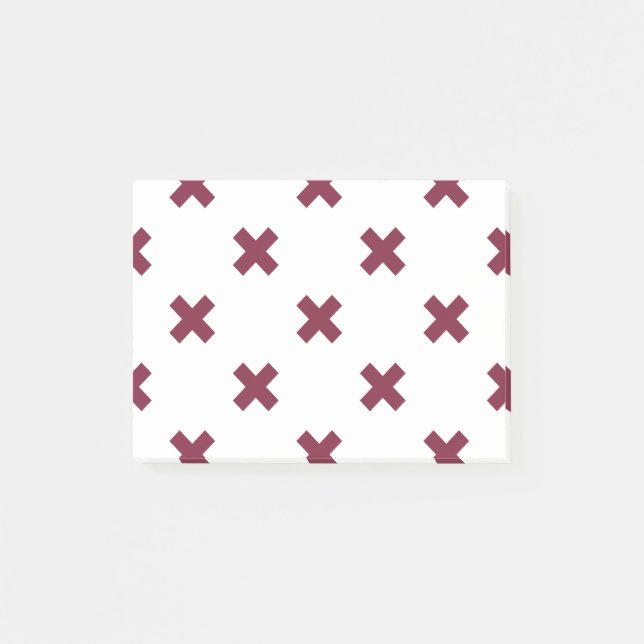 Mulberry kor stygn på vitt post-it block (Framsida)