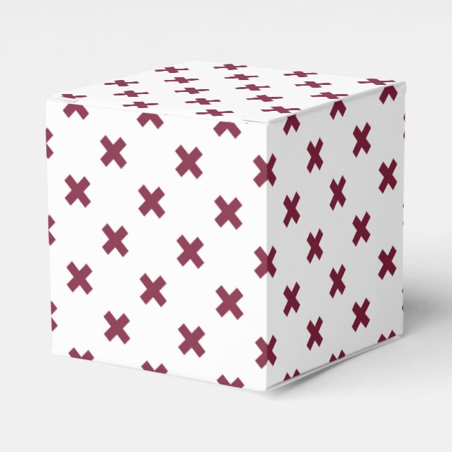 Mulberry kor stygn på vitt presentaskar (Framsidan Sidan)