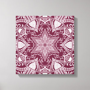Mulberry Mandala Canvastryck