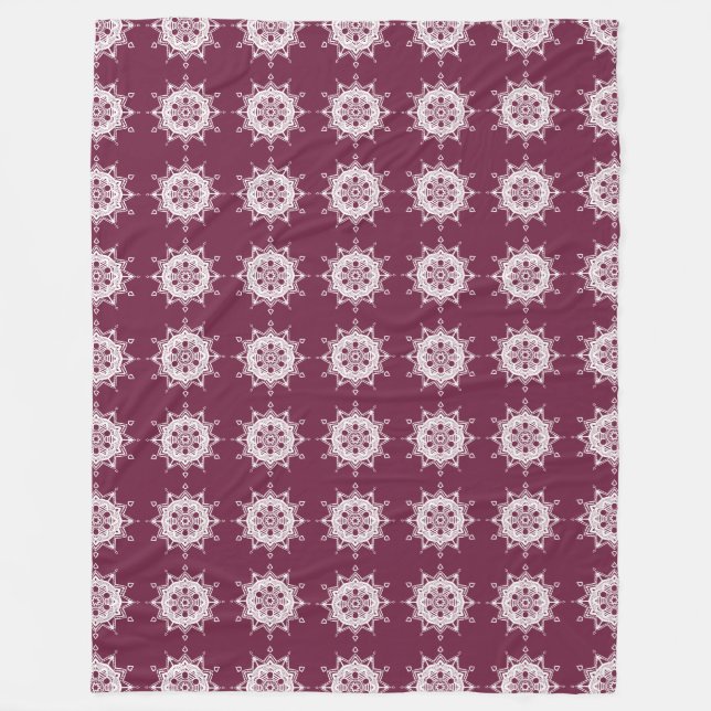 Mulberry Mandala Fleecefilt (Framsidan)