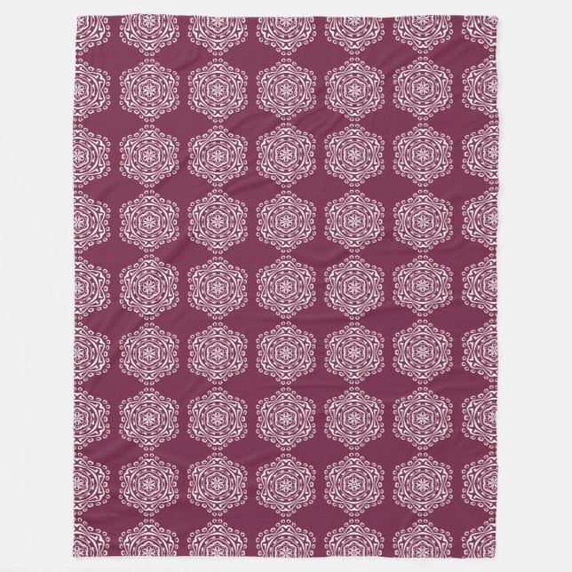 Mulberry Mandala Fleecefilt (Framsidan)