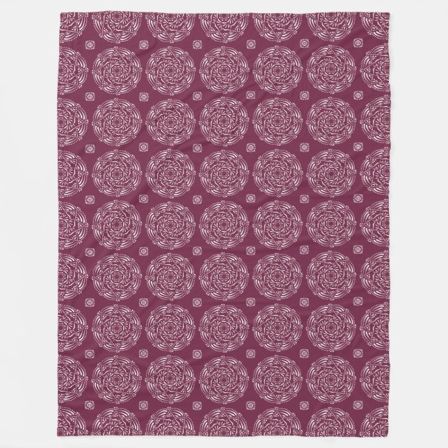 Mulberry Mandala Fleecefilt (Framsidan)