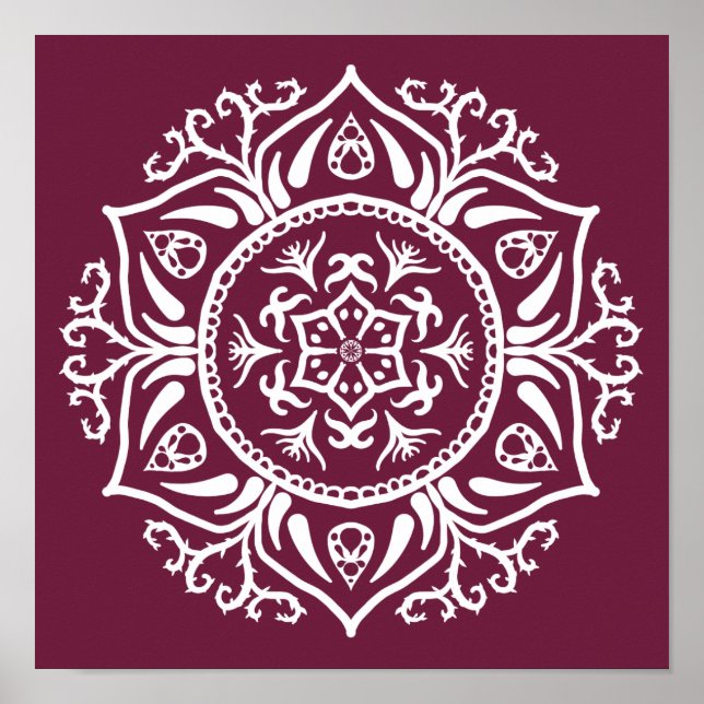 Mulberry Mandala Poster (Framsidan)