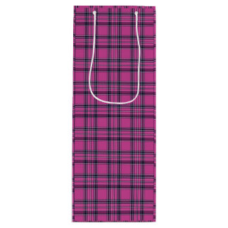Mulberry Plaid Wine Gift Bag