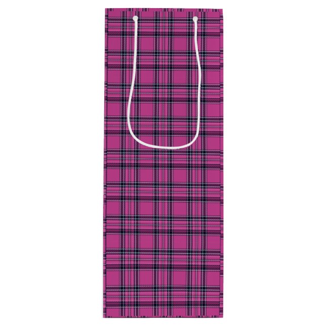 Mulberry Plaid Wine Gift Bag (Framsidan)