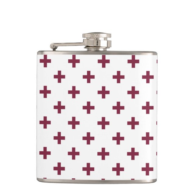 Mulberry polka kor på vit fickplunta (Framsidan)