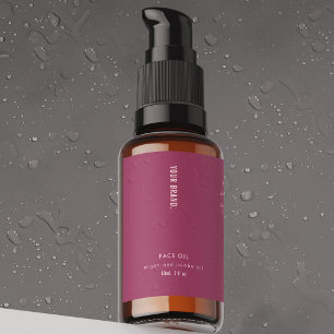 Mulberry Rosa 2oz Droppflaska Vattentäta Etikett