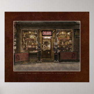 Mulberry St. Cigar Co. - Faux Vintage affisch
