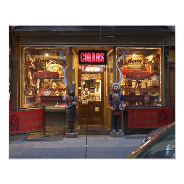 Mulberry Street Cigar Company, Färg Fototryck (Framsidan)