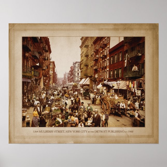MULBERRY STREET, NYC POSTER (Framsidan)