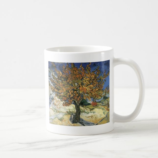 Mulberry Träd av van Gogh Kaffemugg (Höger)