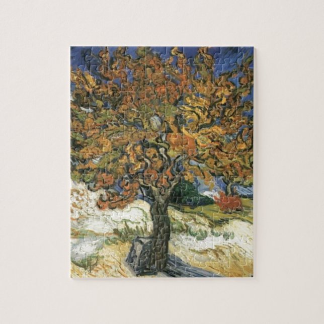 Mulberry Träd av van Gogh Pussel (Vertikal)