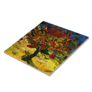 Mulberry Träd Van Gogh Fine Art Kakelplatta