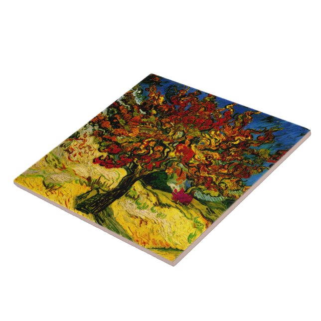 Mulberry Träd Van Gogh Fine Art Kakelplatta (Sidan)