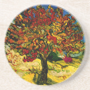 Mulberry Träd Van Gogh Fine Art Underlägg Sandsten