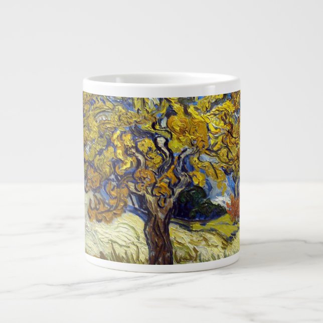 Mulberry Träd. Vincent Van Gogh. Fomous art. Jumbo Mugg (Framsidan)