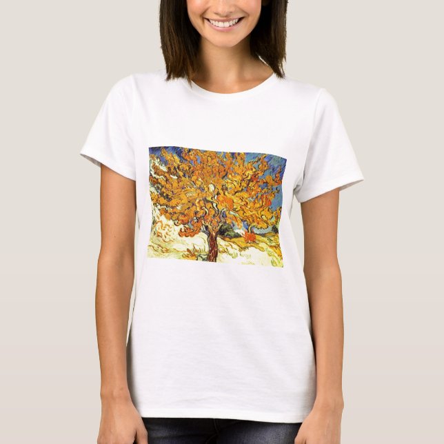 Mulberry Träd, Vincent Van Gogh Tee Shirt (Framsida)