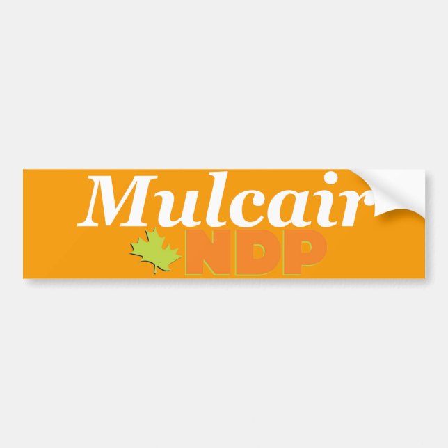 Mulcair NDP Bildekal (Framsidan)