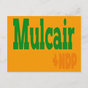 Mulcair NDP Vykort