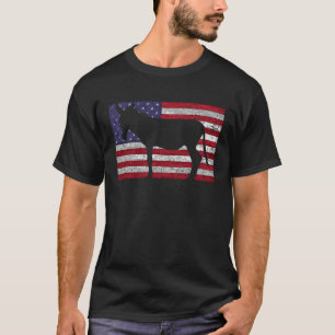 Mule American Flagga 4:e juli Patriotic Donkey T Shirt
