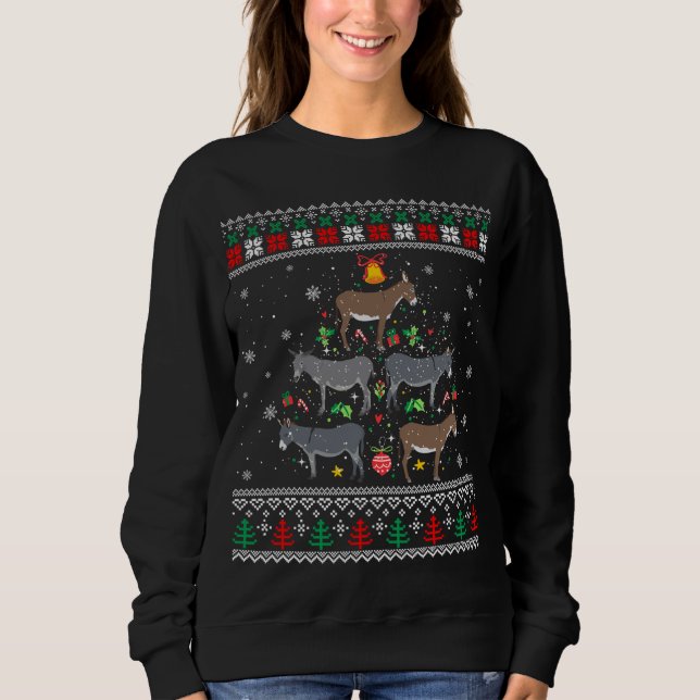 Mule Donkey jul Ornament Träd Funny Gift Ugl T Shirt (Framsida)