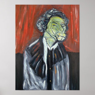 Mule Faced Woman av Donald Lee Poster