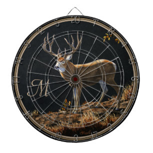 Mule Hjort Buck Autumn Trophy Antlers Monogram Piltavla
