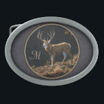 Mule Hjort Buck Charcol Grått Monogram<br><div class="desc">Mule hjort slår på en solbelyst åsna i färgad under hösten. Anpassa med din egen initialer,  text eller Monogram. Med en sofistikerad bakgrund med grått som mönster.</div>
