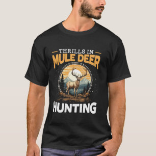 Mule Hjort Hunter Animal Hunt Rifle Hunting Long S T Shirt