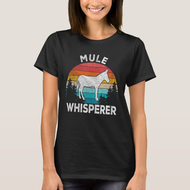 Mule Mule Quote Retro T Shirt (Framsida)
