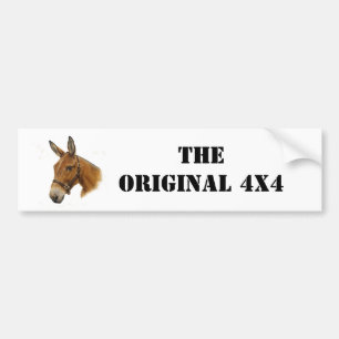 Mulebildekalet för original 4x4 bildekal