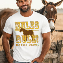 Mules härskar hästar dreglar
