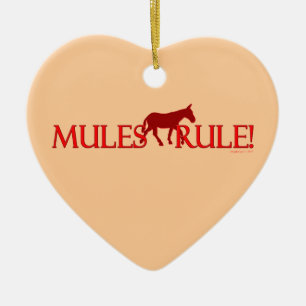 Mules härskar Silhouetteminnessaken Julgransprydnad Keramik