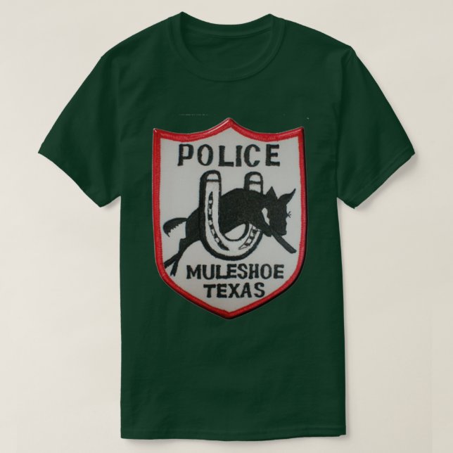 Muleshoe Police 1 T Shirt (Design framsida)