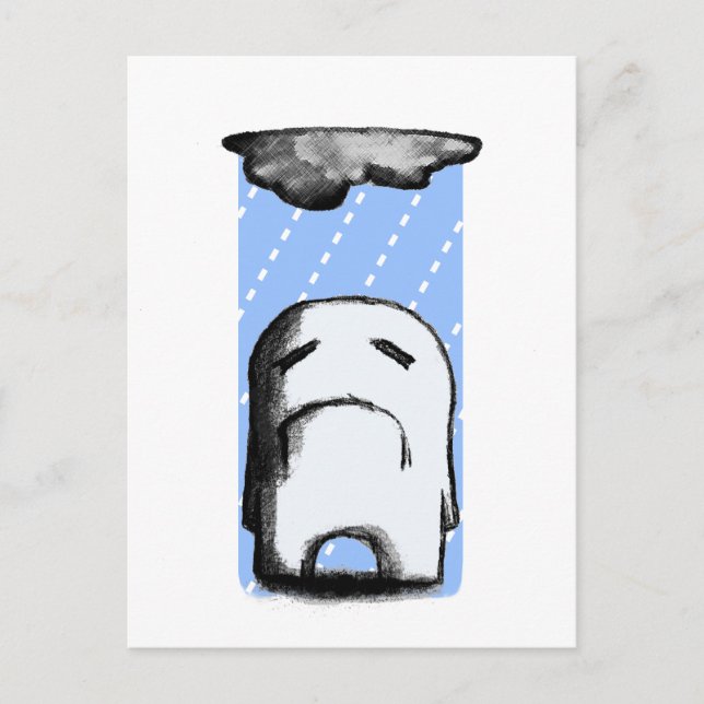 Mulet med chans att få regn vykort (Framsida)