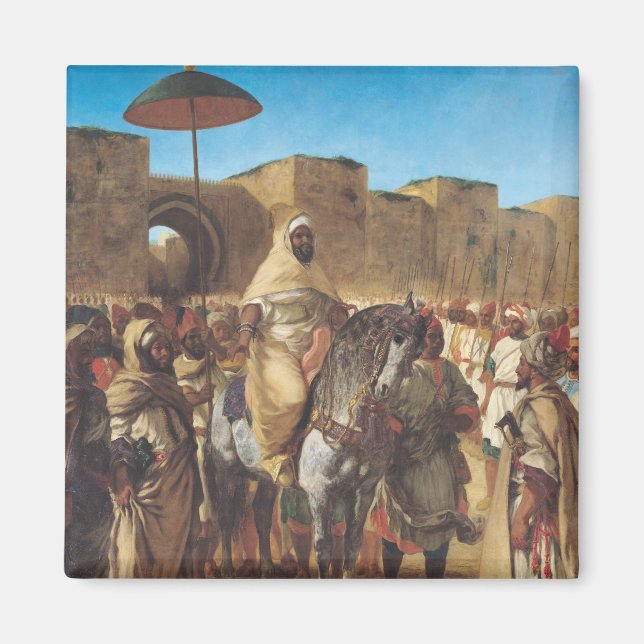 Muley Abd-ar-Rhaman , Sultan of Marocko Magnet (Framsidan)