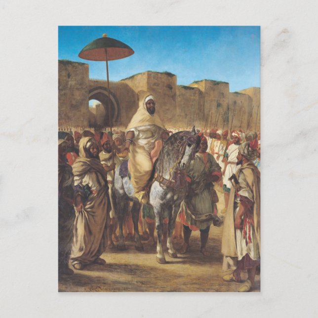 Muley Abd-ar-Rhaman , Sultan of Marocko Vykort (Framsida)