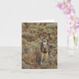 Muley in the Sage - 4" x 5.6" Notecard Kort
