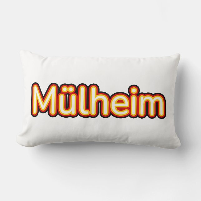 Mülheim Deutschland Tyskland Lumbarkudde (Framsida)