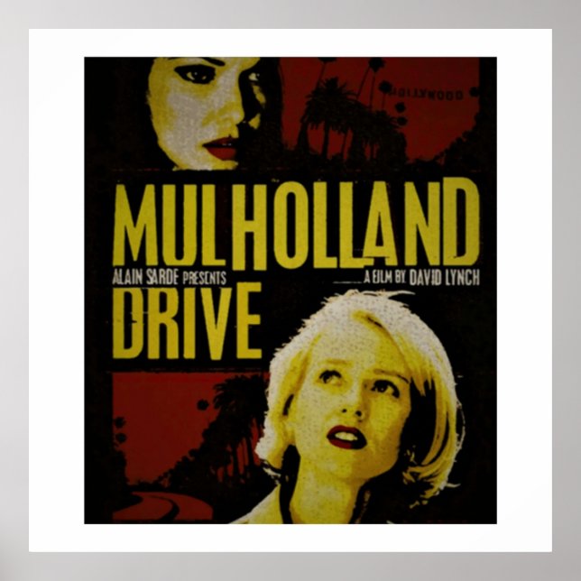 MULHOLLAND DRIVE DAVID LYNCH POSTER (Framsidan)