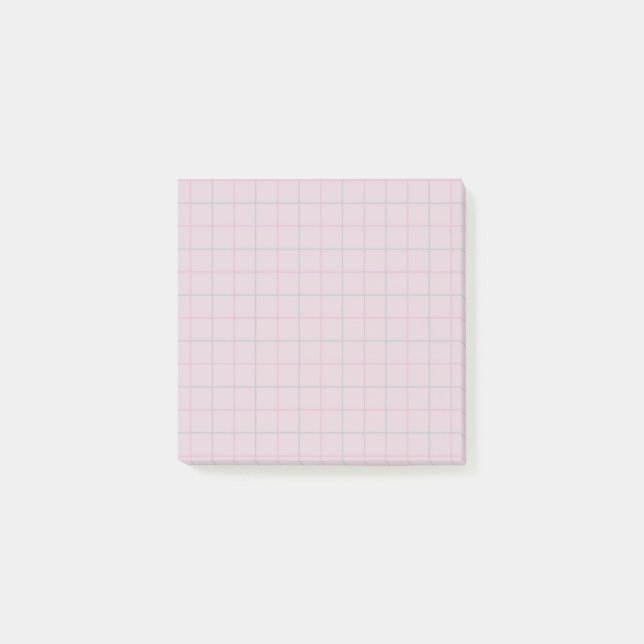 MULilac-kontrollerad Mönster-mjuk rutnätsdesign Post-it Block (Framsida)