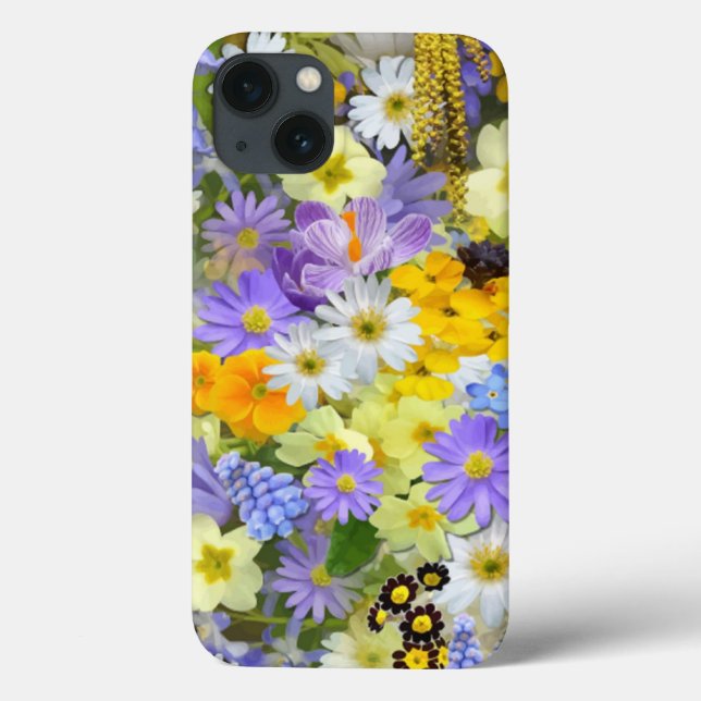 MULITFÄRGAD BLOMMIGT BAKGRUND MÖNSTER (Baksida)