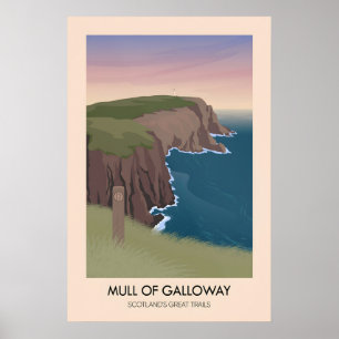 Mull of Galloway Scotlands Great Trails Affisch