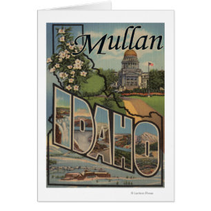 Mullan, IdahoLarge Brev ScenesMullan, ID Hälsningskort