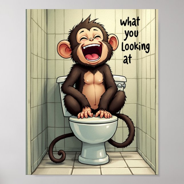 Mullande apa poster (Framsidan)