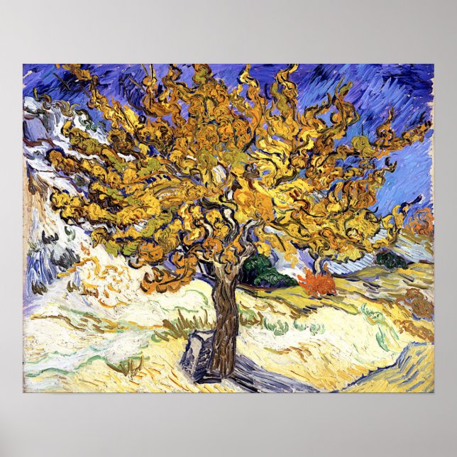 Mullbärsträd, Vincent van Gogh Poster (Framsidan)