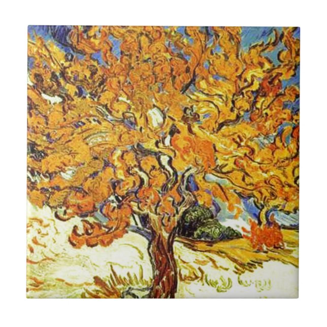 Mullbärsträdet, Vincent Van Gogh Kakelplatta (Framsidan)