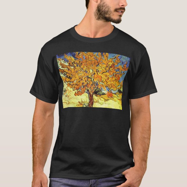 Mullbärsträdet, Vincent Van Gogh T Shirt (Framsida)