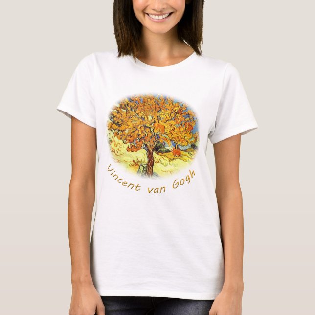 Mullbärsträdet, Vincent van Gogh.  Vintage Tee (Framsida)