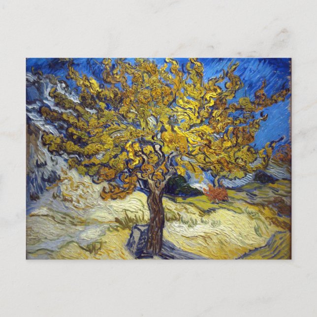 Mullbärsträdet, Vincent van Gogh. Vintage Vykort (Framsida)